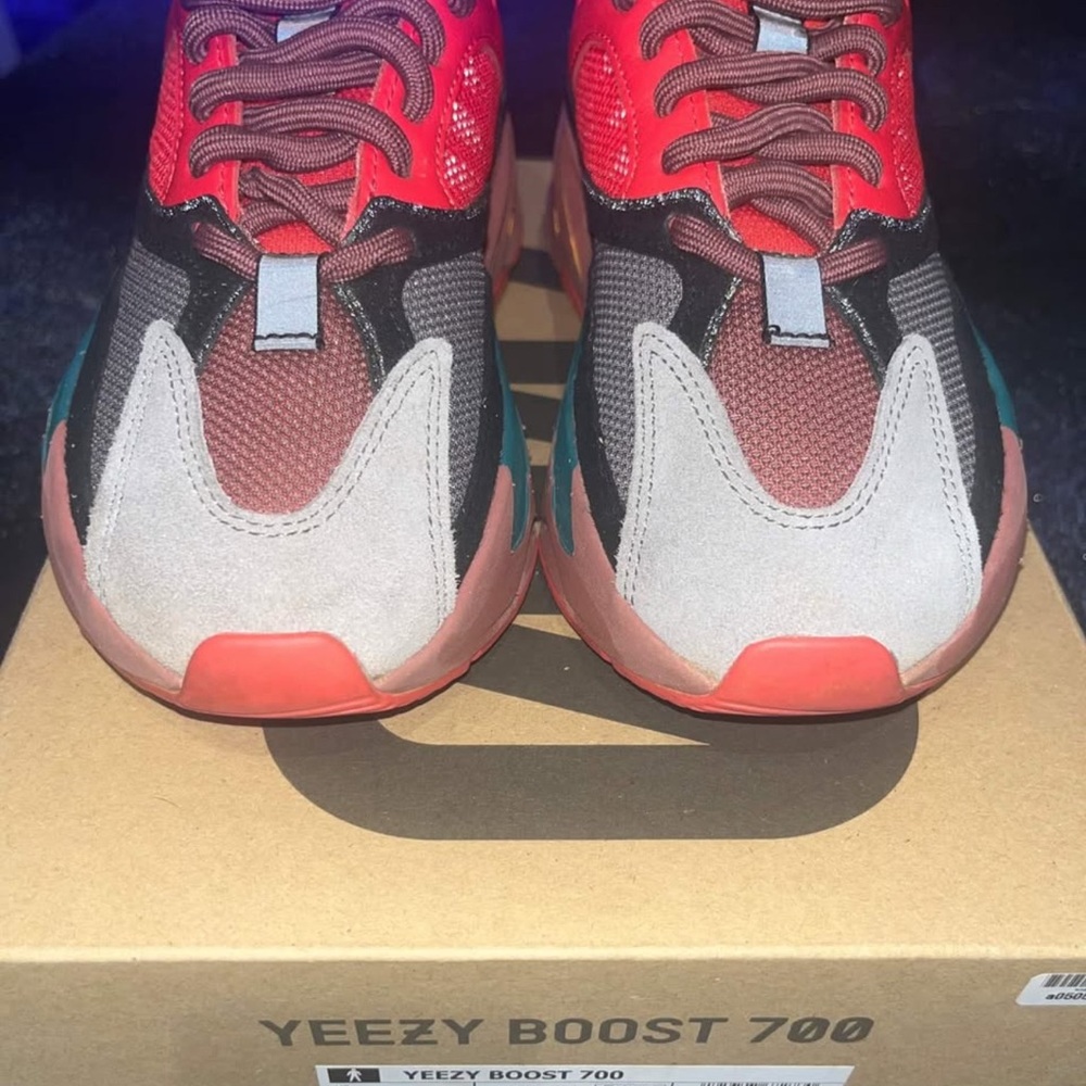 Yeezy Boost 700 Red and Gray Sneakers